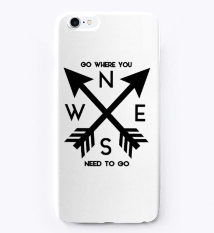 Arrow Compass with text Vintage Design