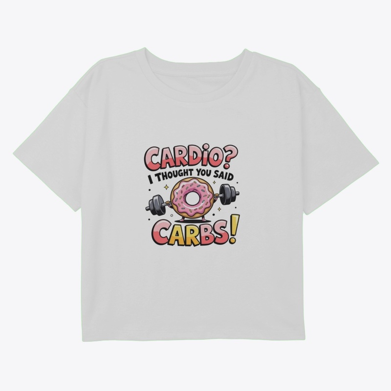 Funny Donut Gym Design T-Shirt