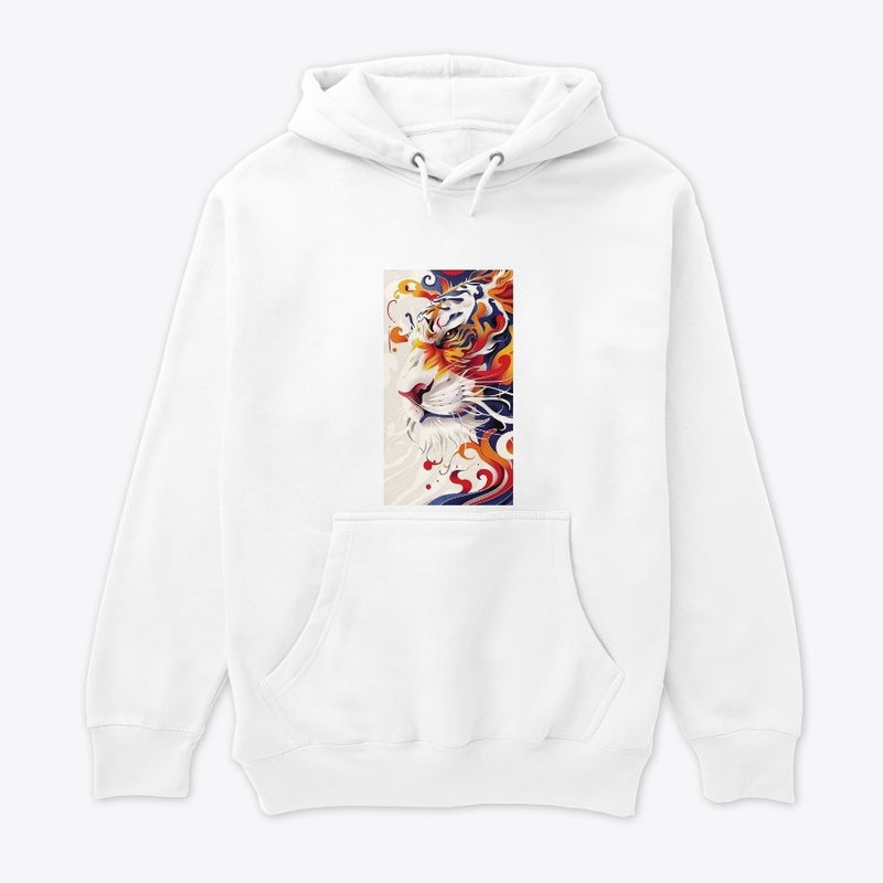 Tiger Print Crewneck Sweatshirt