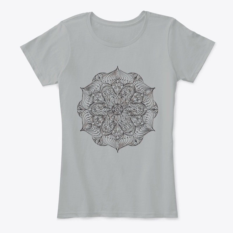 Gray Emboss Mandala 