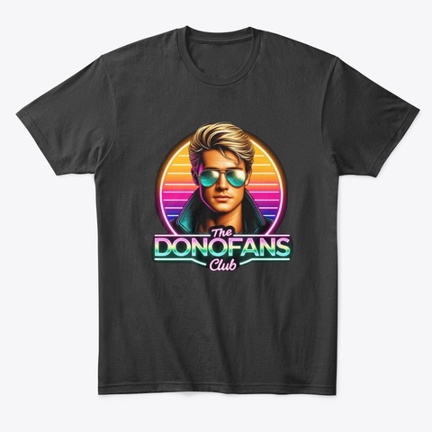 Club Donofans  Black T-Shirt Front