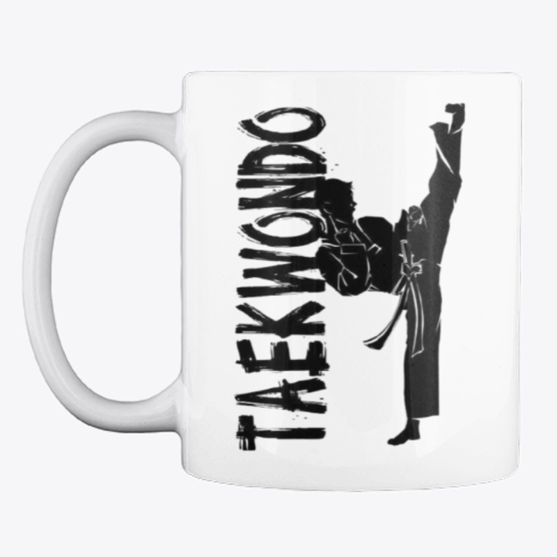 taekwondo kick mug