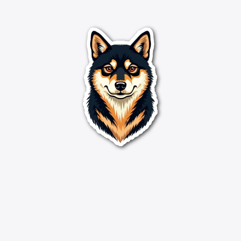Beautiful Shiba Inu Illustration