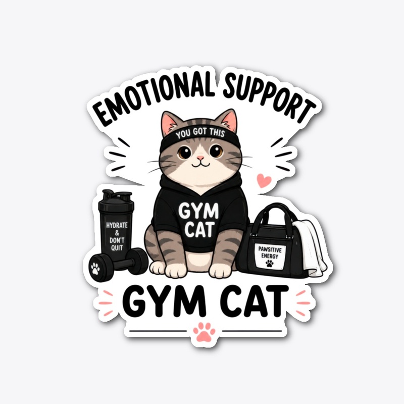 Emotional Support Gym Cat