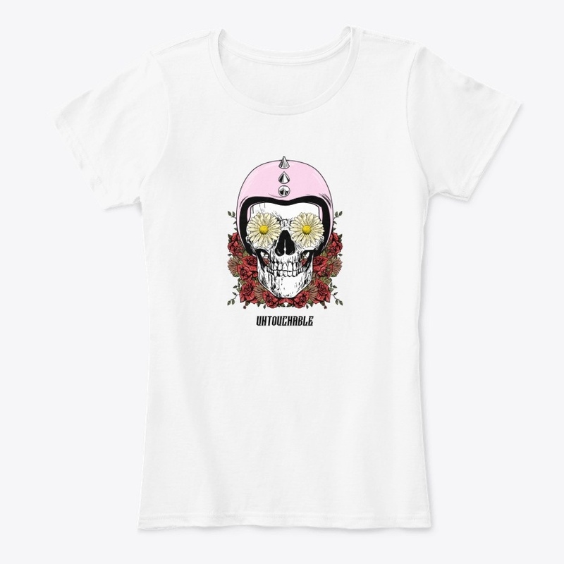Untouchable Flower Skull Female Bikie 