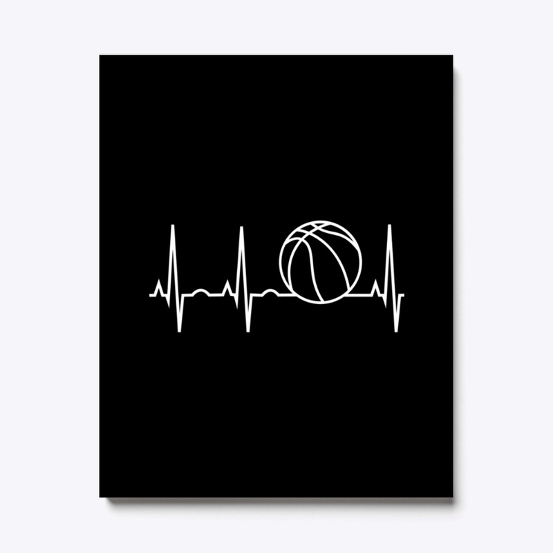 Basketball Heartbeat Hooded