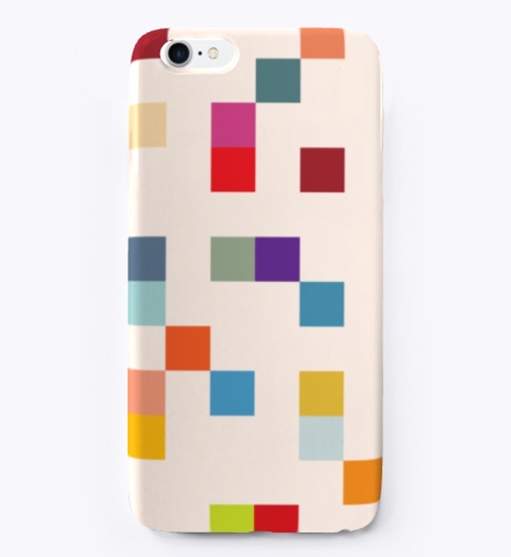 Abstract Pixel Patchwork Pattern