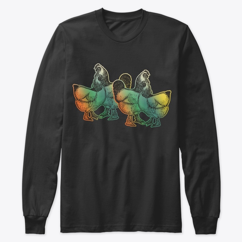 Vintage Retro Chicken For Animal Lover