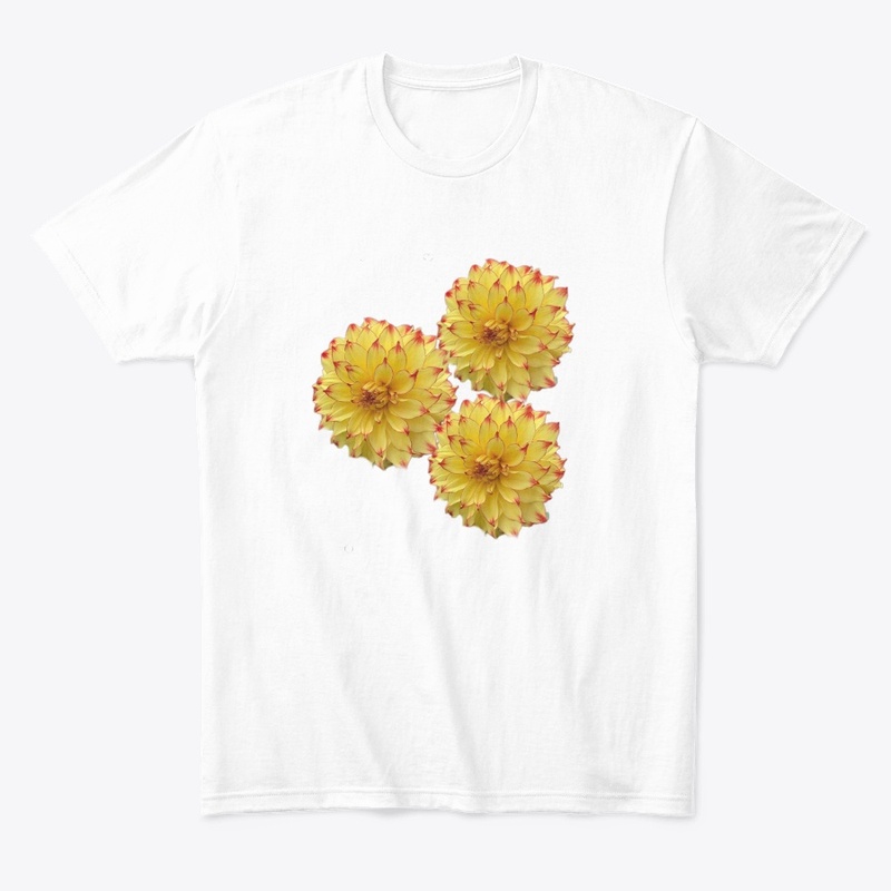 Sun flower Primiyam White Tshirt