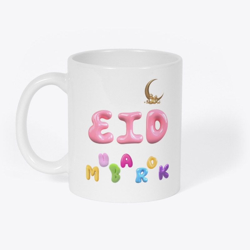 Eid Mubarok Bubble T-shirt Design 1
