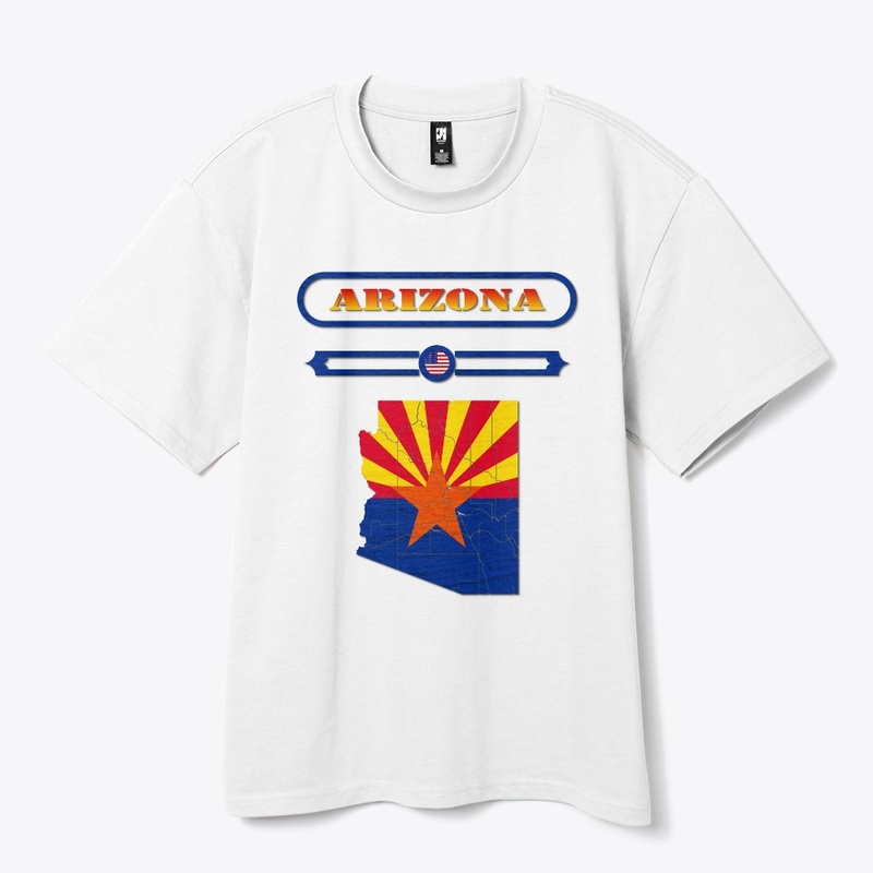 ARIZONA MAP, ARIZONA, USA. SAMER BRASIL