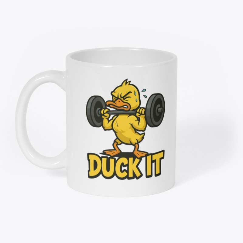 Funny Sweaty Duck Gym “Duck It” Workout
