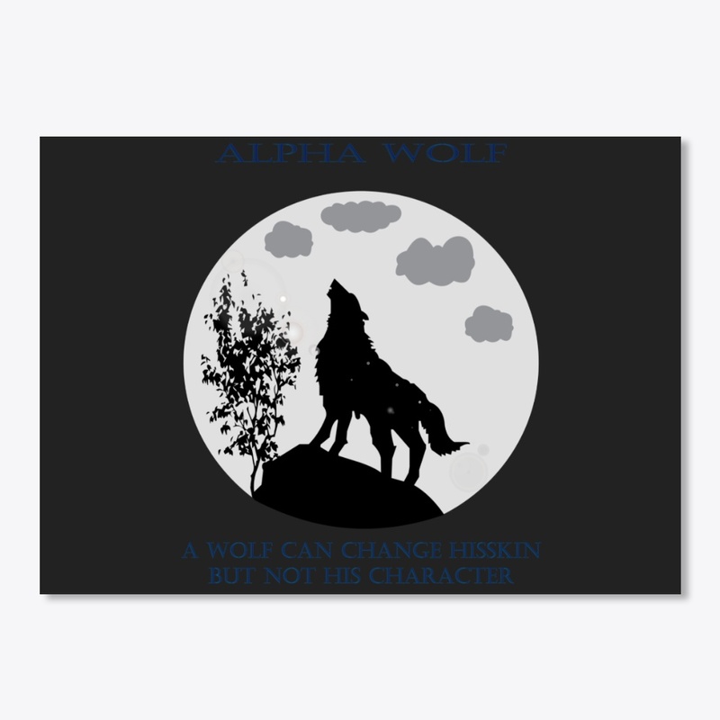 Alpha wolf motivational designs