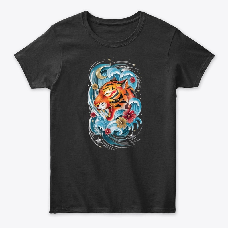 tiger t-shirt graphics design 