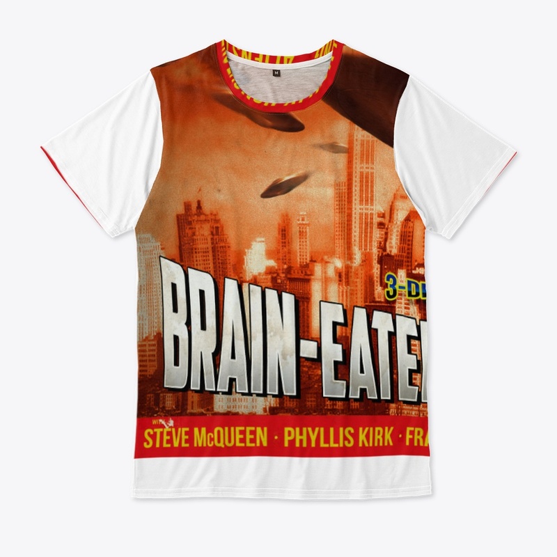 Brain-Eaters from Mars Retro Poster