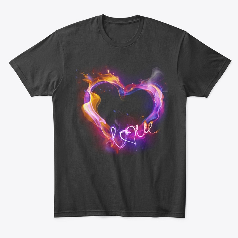 A Trendy Heart Multicolor Love Design