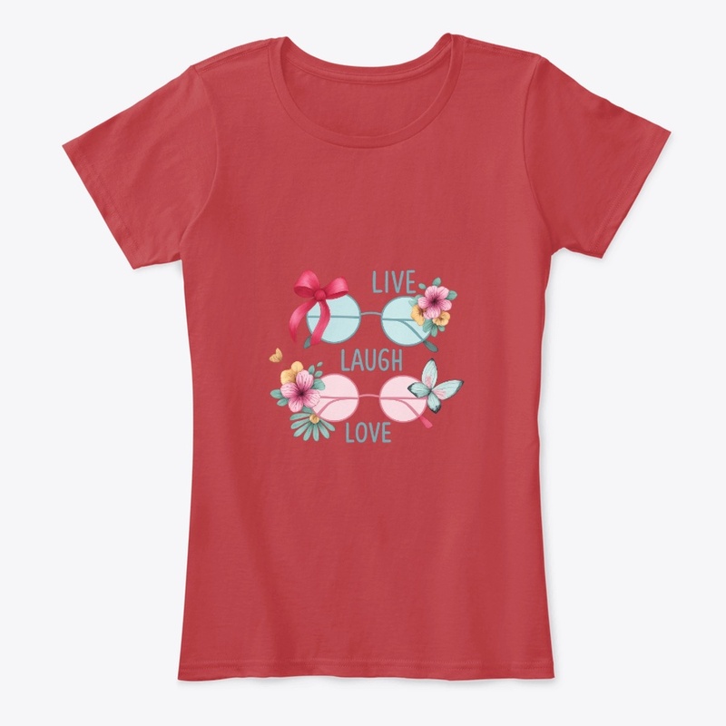 "Live Laugh Love - Glasses Design"