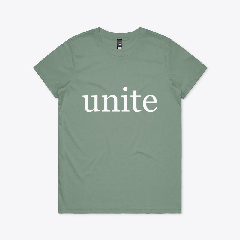 Unite in White Lettering