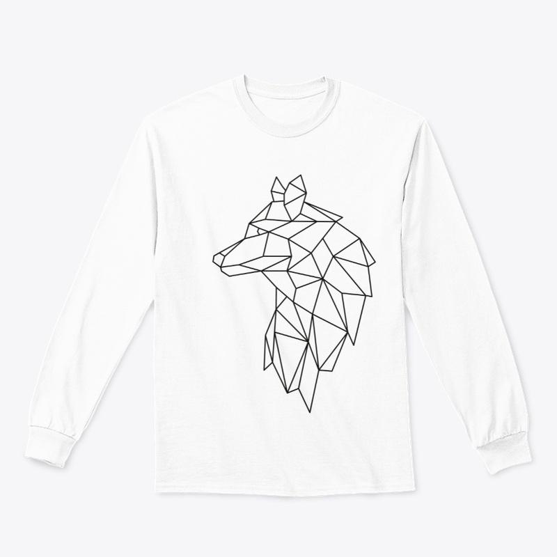 wolf art graphic tshirt 