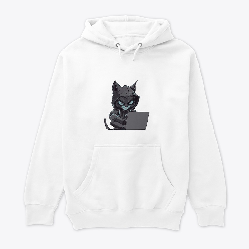 Feline Fashion: Printed Cat Hoodies.
