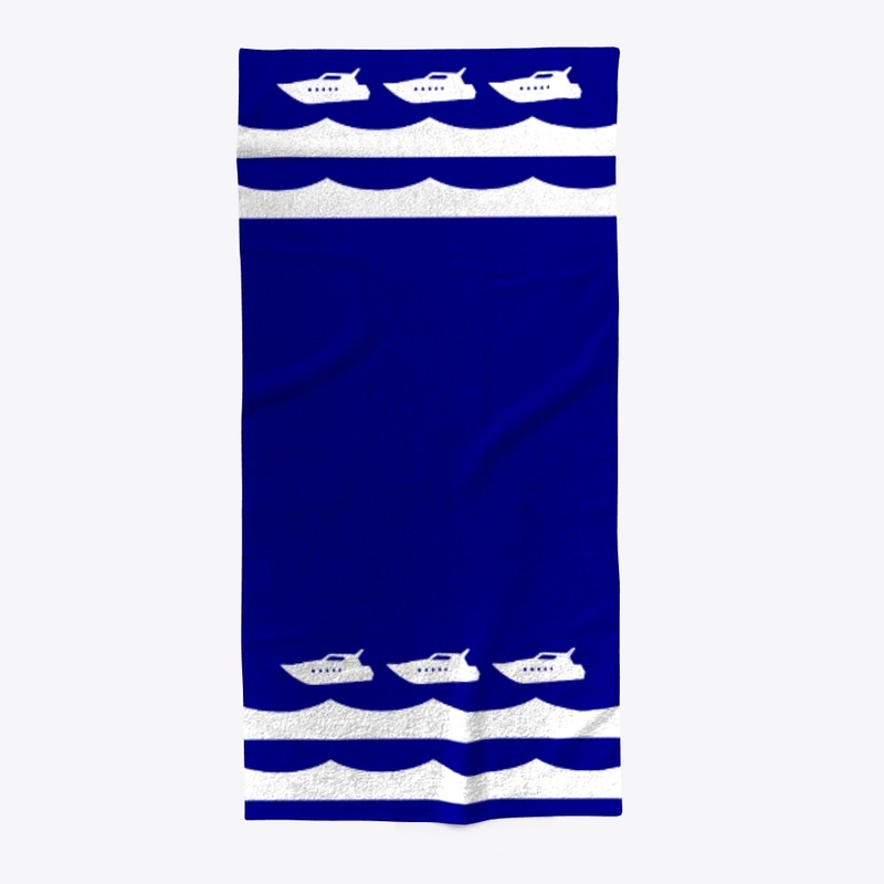 Red Line Yacht Club Striped Towel