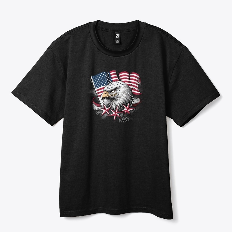 Patriotic Eagle Flag Fusion
