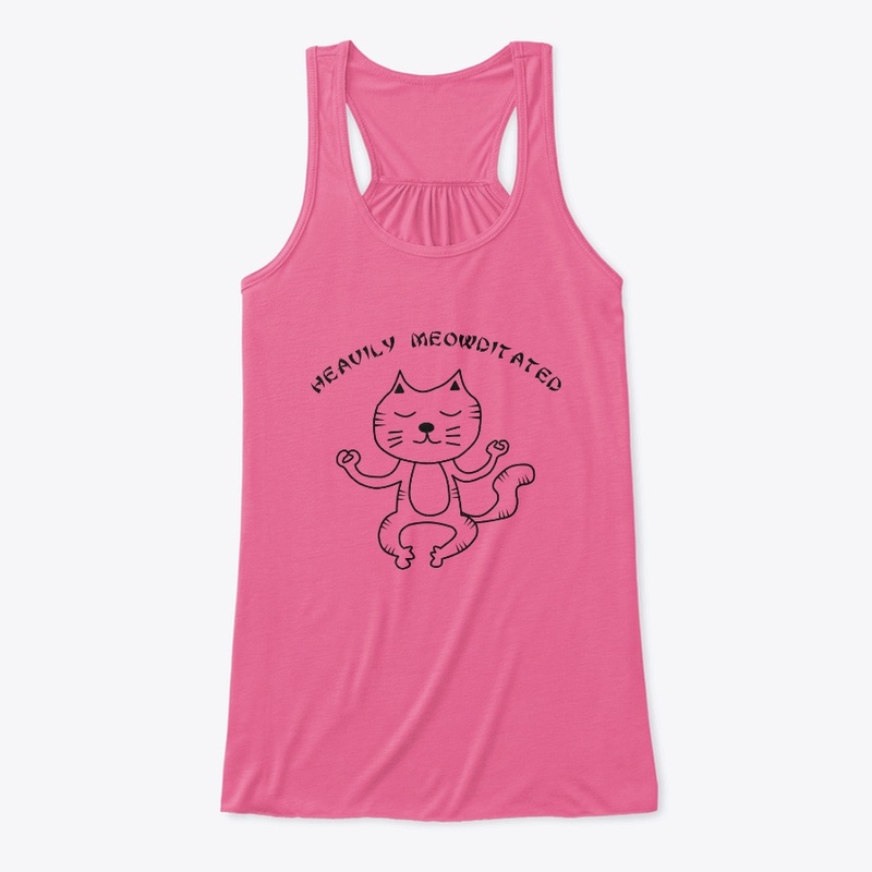 Heavily Meowditated Yoga Tank Top