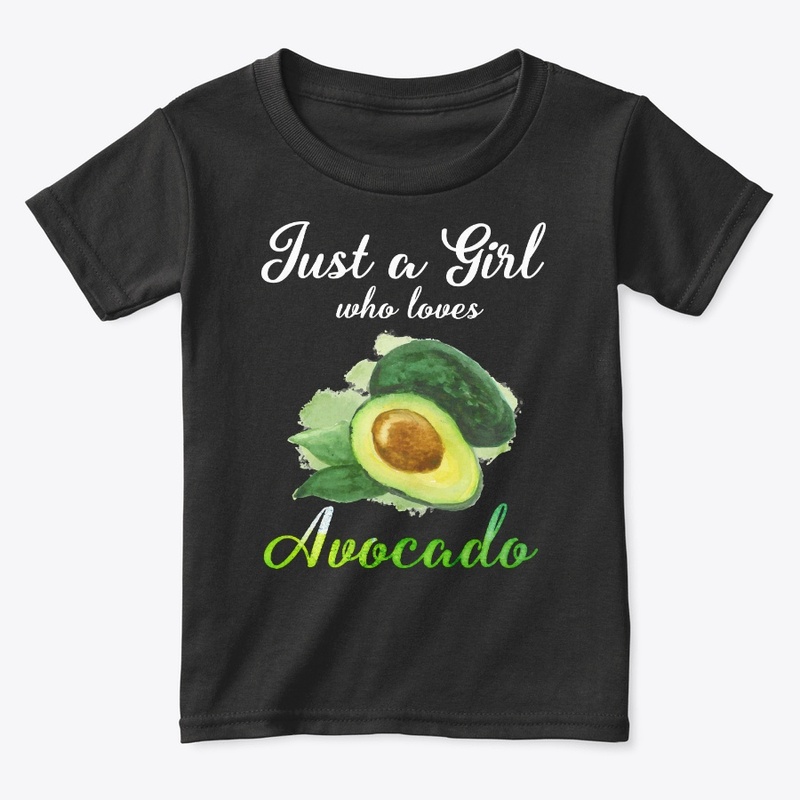 Girl Loves Avocado Watercolor Style