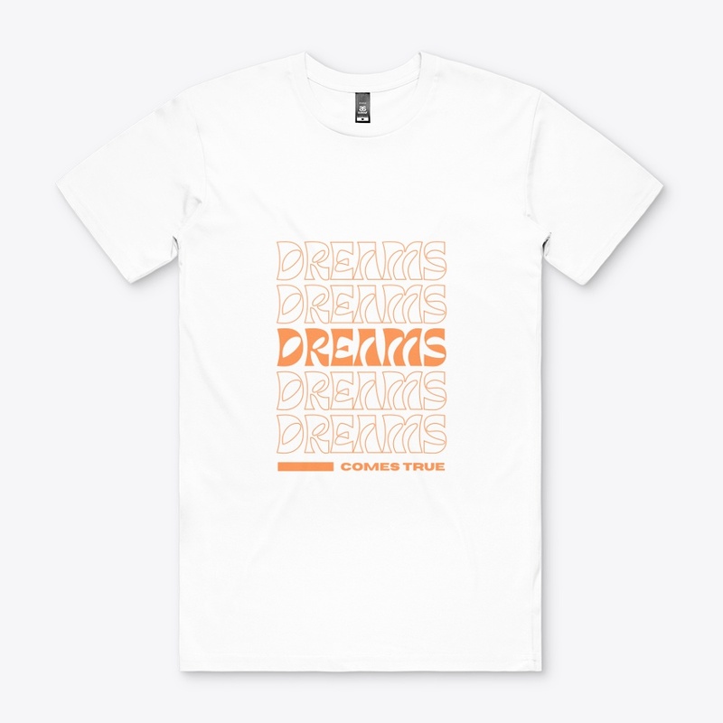 Orange Modern Typography T-shirt