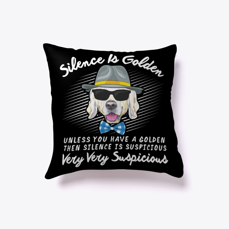 Golden Retriever Gift Silence Is Golden