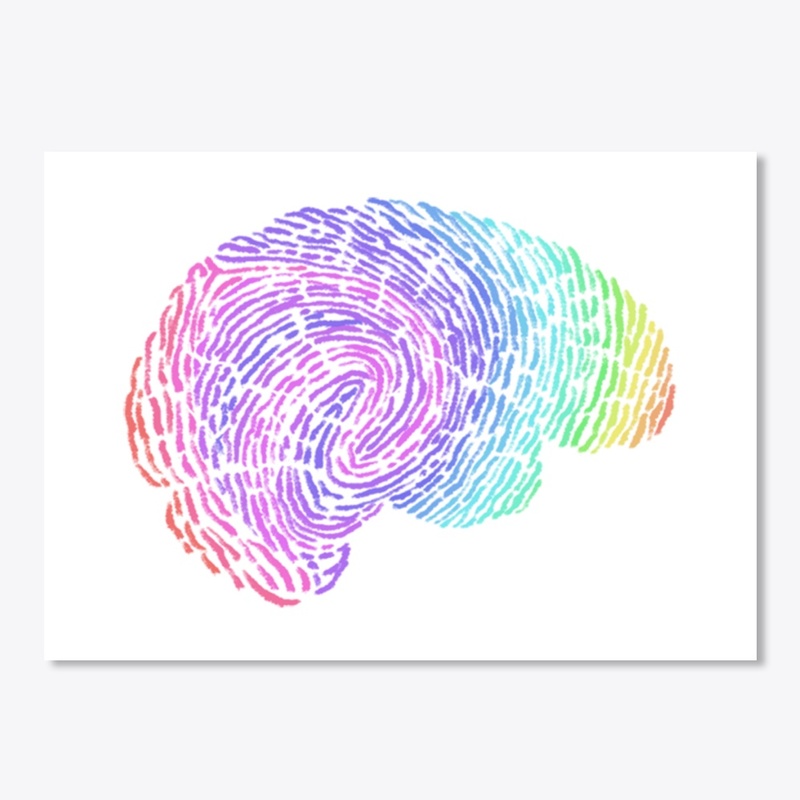 Rainbow Brain Neurodiversity Sticker