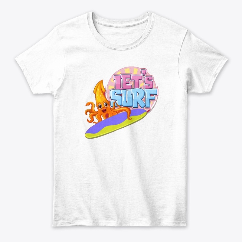 let's go surf t-shirt  