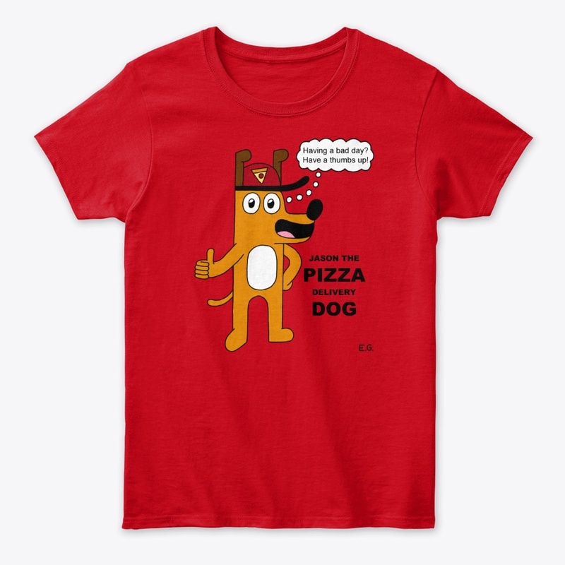 Jason the Pizza Delivery Dog in Color