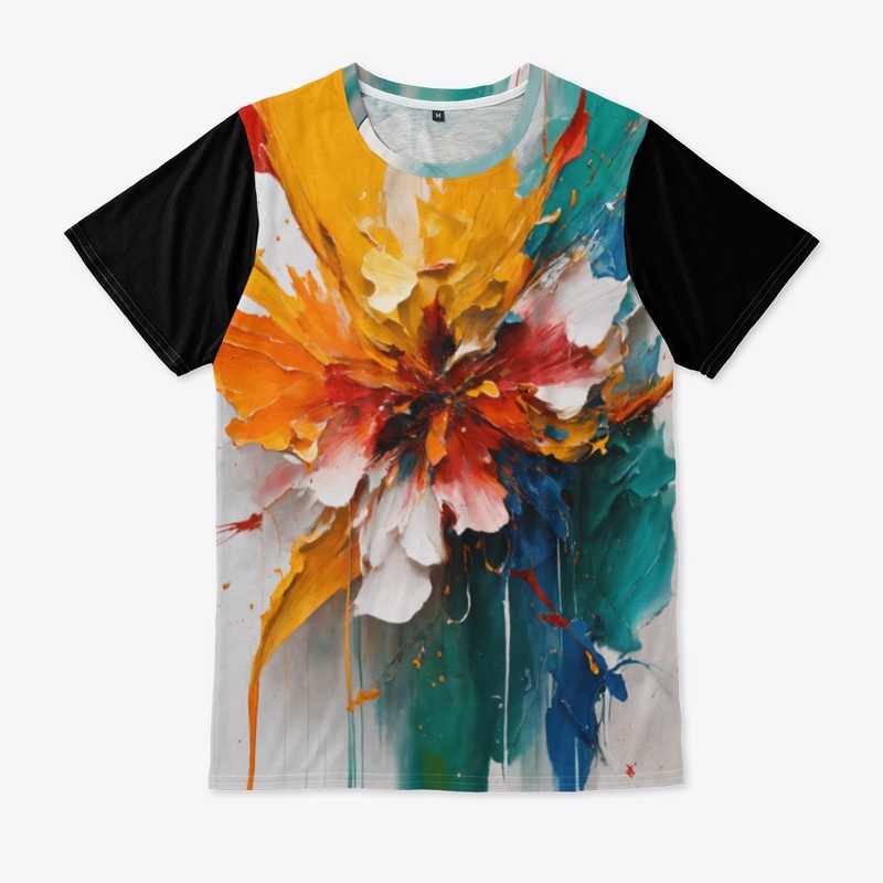 Abstract color with black background 