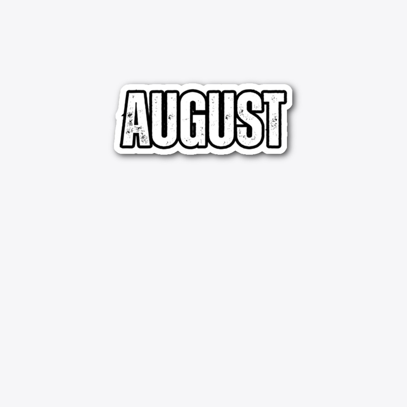 Personalized Name "August" Vintage Style