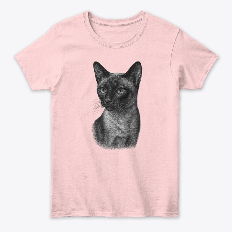 Chic Siamese Cat for Cat-Loving Girls