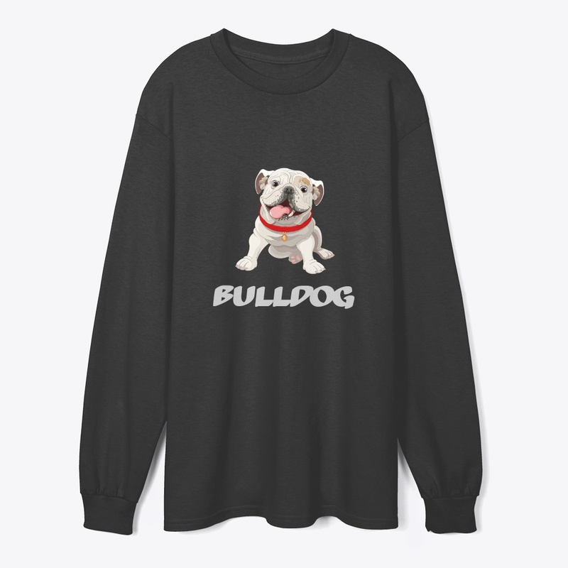 cheerful cartoon Bulldog