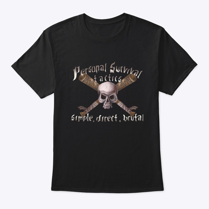 PST Skull w/Baseball Bats T-Shirt