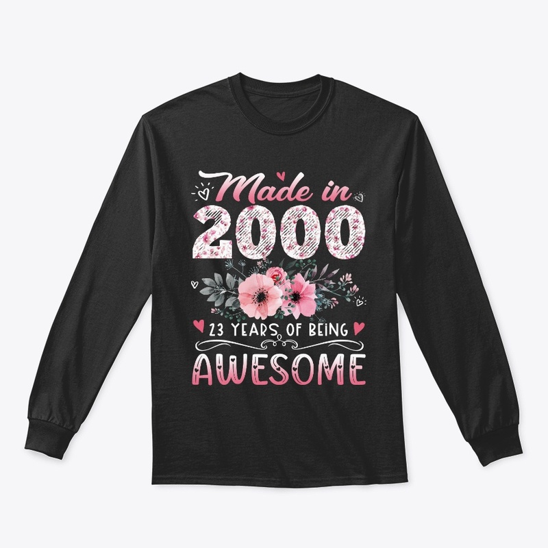 Made In 2000 Floral 23rd Birthday