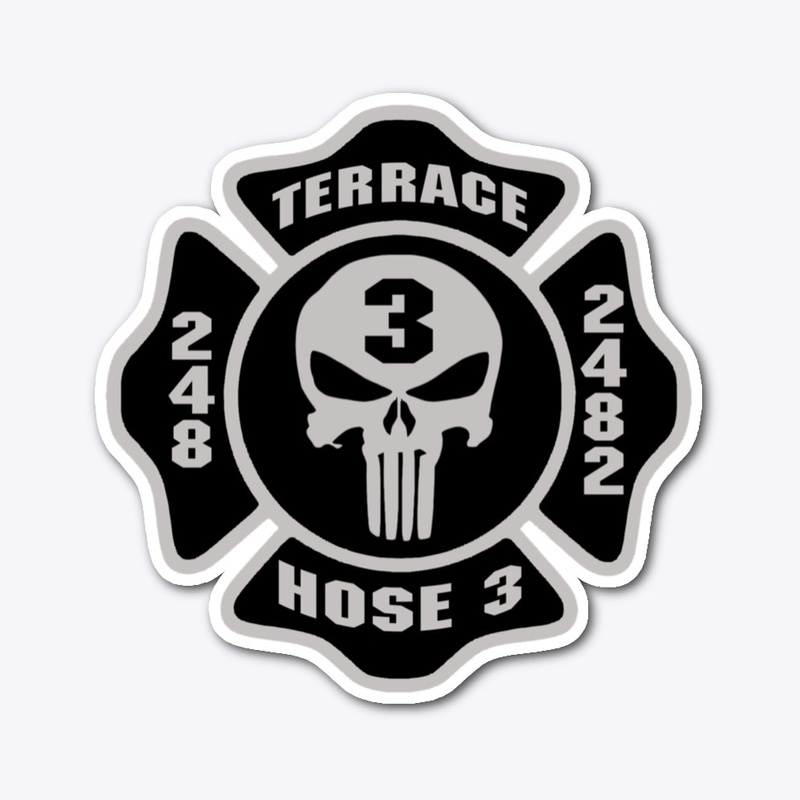 5" Skull Maltese Sticker