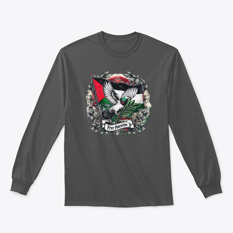 Pigeon Hold olive branch Palestine Flag