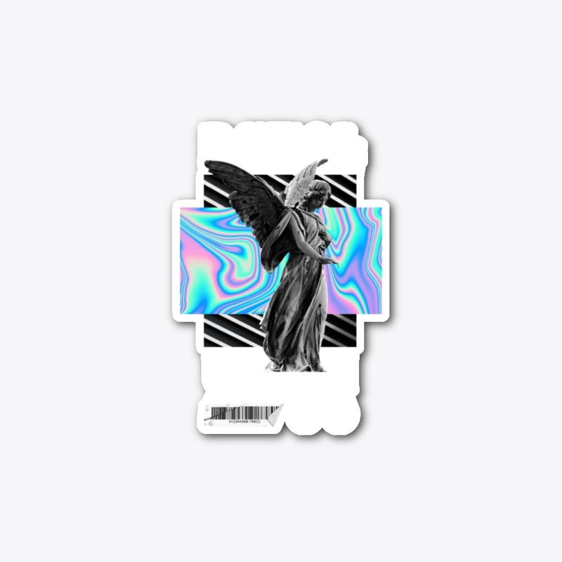 Black Hologram Angel T-Shirt