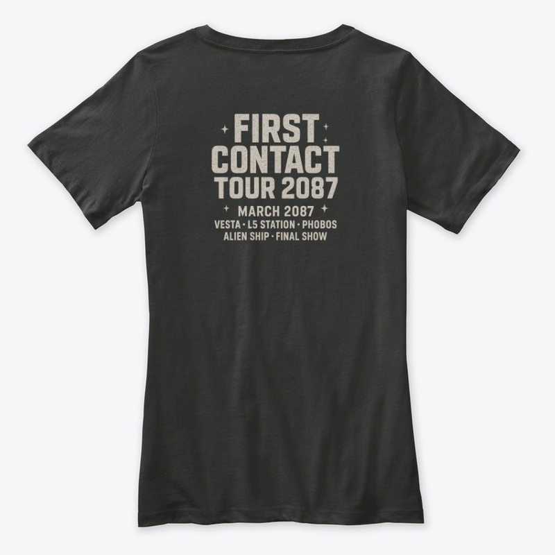 First Contact Tour 2087 Womens V-Neck