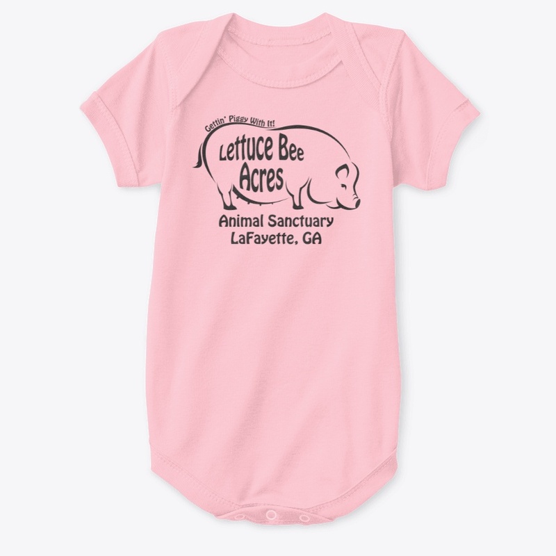 Lettuce Bee Acres Pig in Black