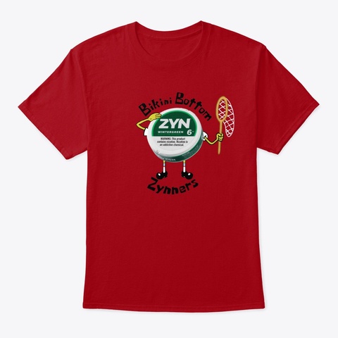 Zynnn Deep Red T-Shirt Front