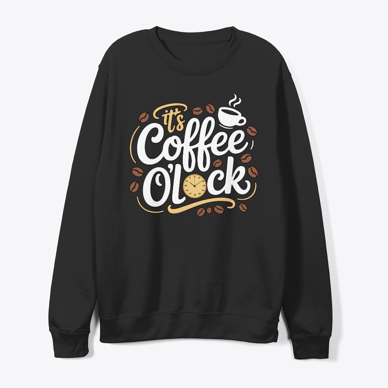It's coffee o'clock. Typography Design