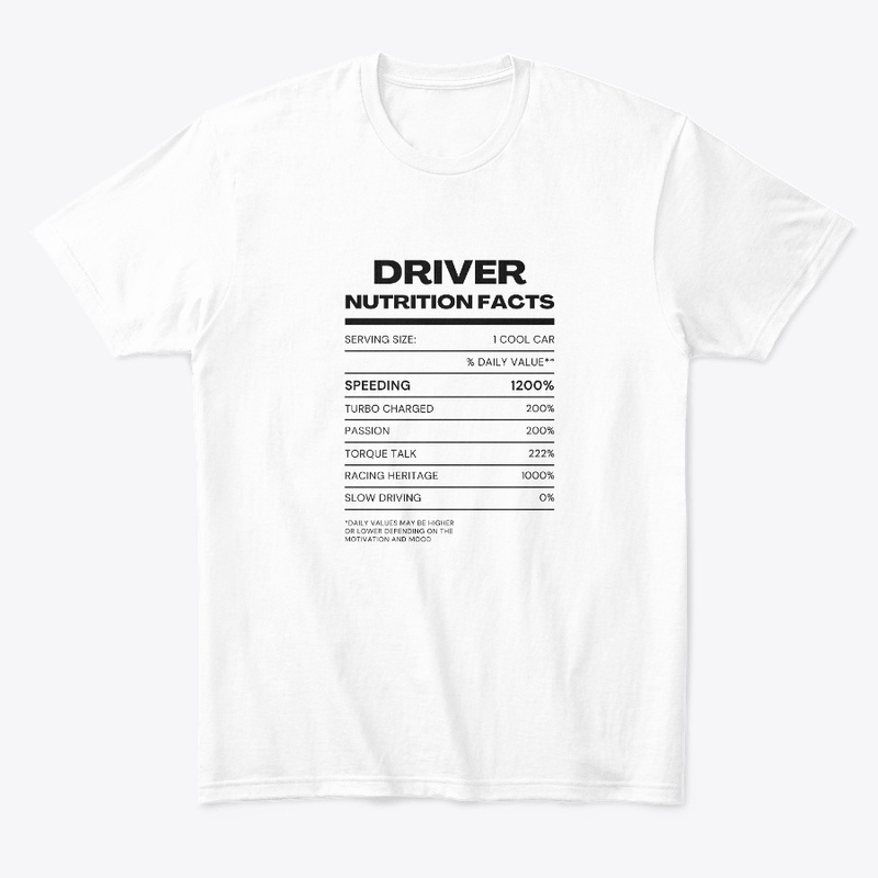 DRIVER NUTRITION FACTS