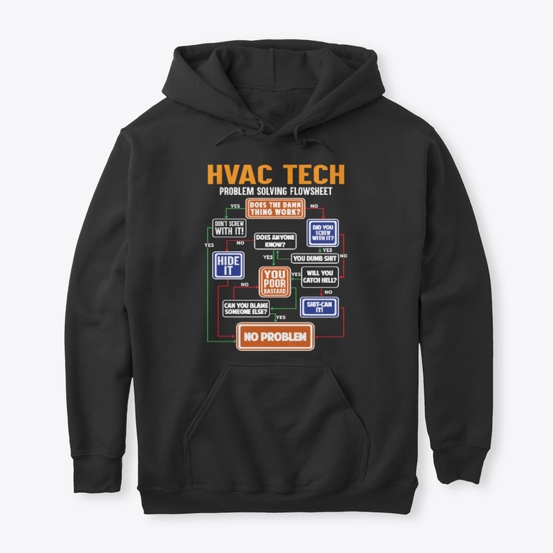 Funny HVAC Tech Gift Solving Flowsheet