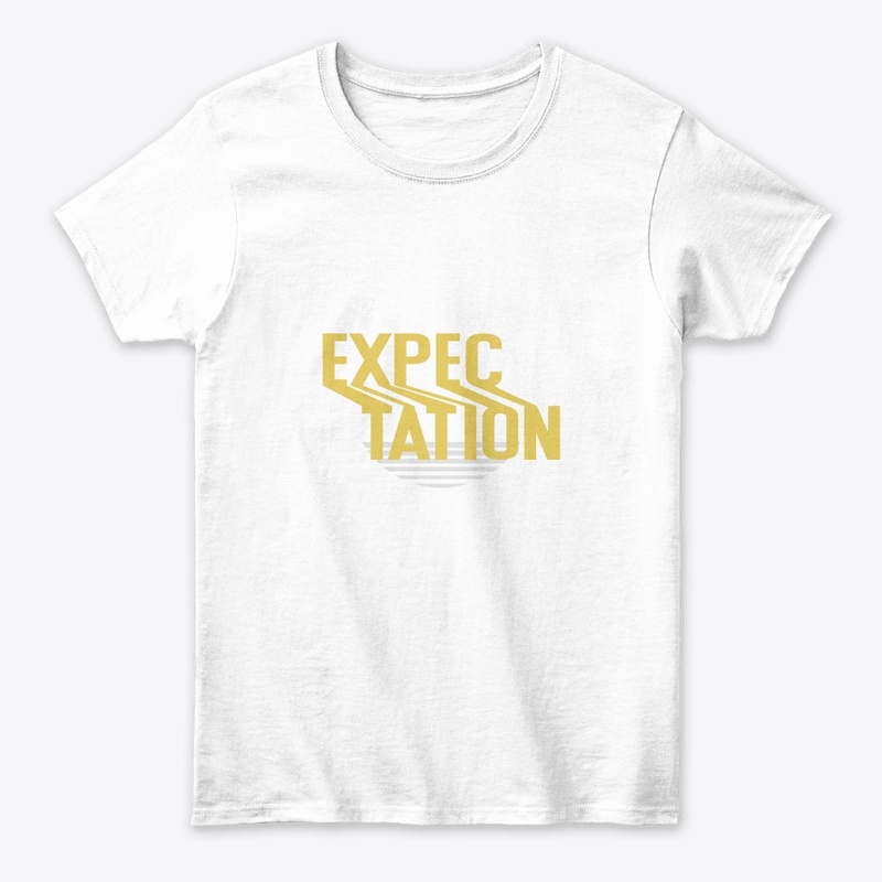 Expectation print t-shirt