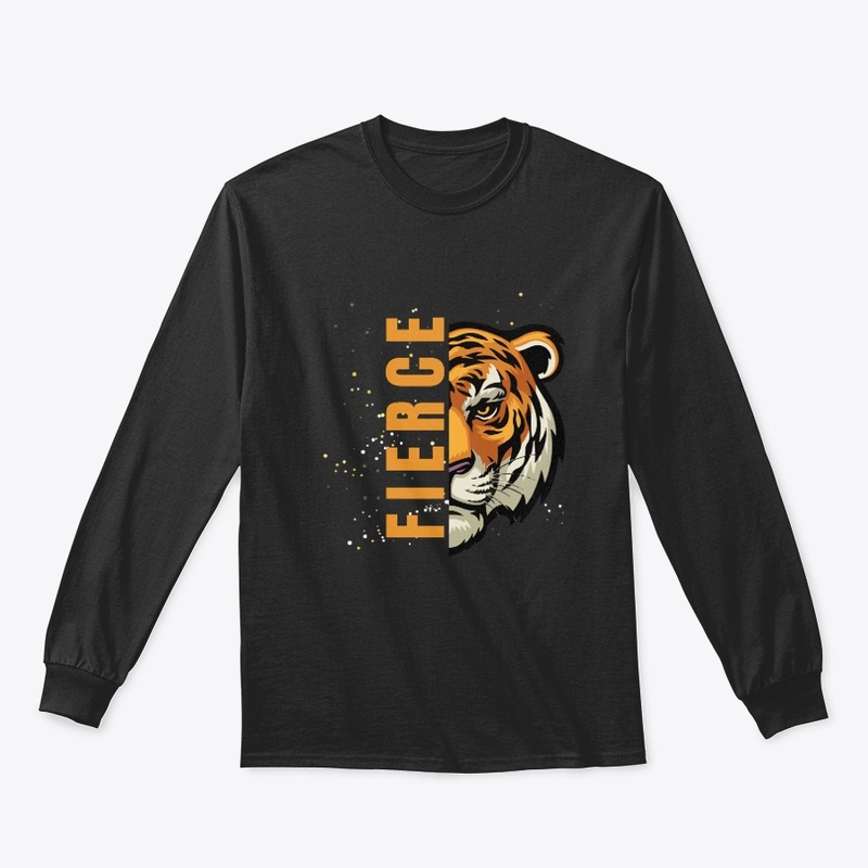 Black Illustrative  Fierce T-Shirt